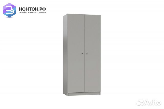 Шкаф двухдверный Ариан К-1 холодный серый