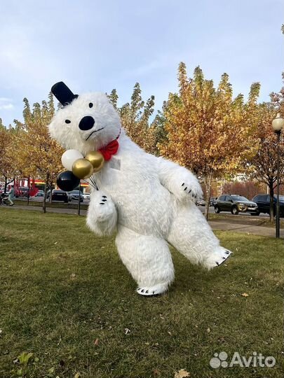 Ростовая кукла белый медведь на ваш праздник