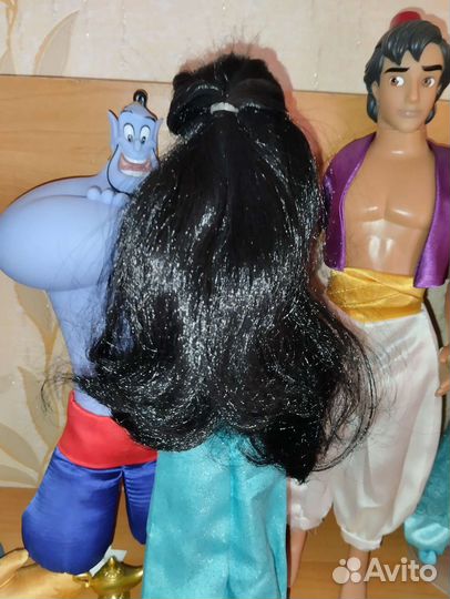Жасмин, Аладдин, Джафар, Джин Дисней куклы