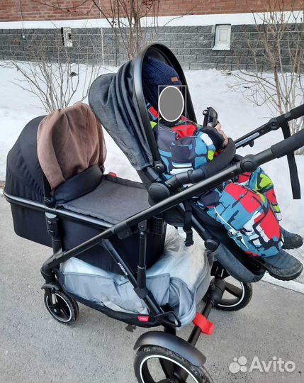 Коляска 2 в 1 для погодок
