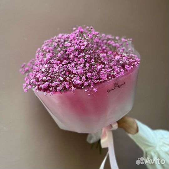 Букет цветов «Сахарная вата» (Гипсофила)