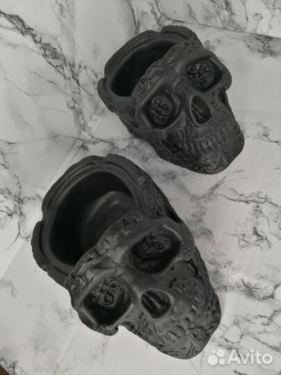 Череп органайзер, кашпо