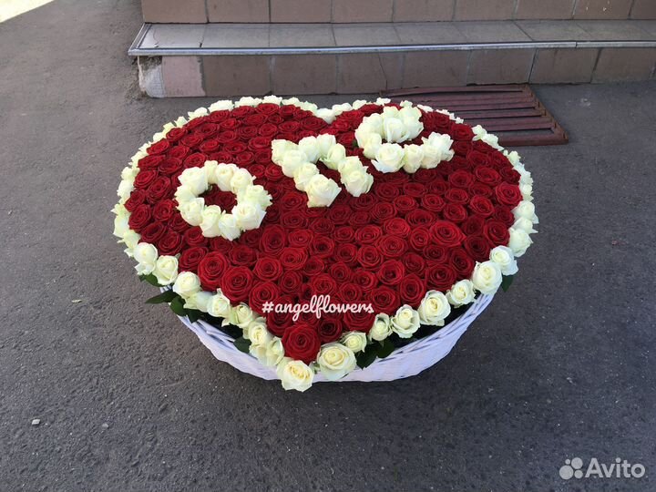 Корзина роз ONE