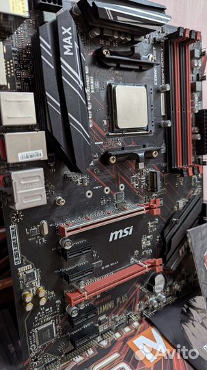 Материнская плата MSI B450 gaming plus max + ryzen