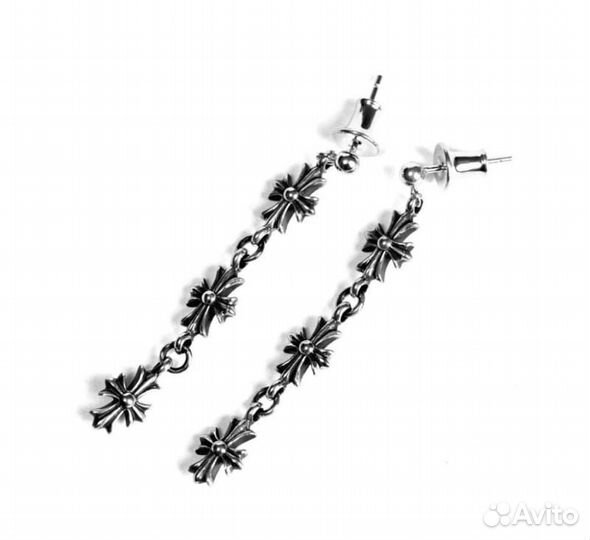 Сережки Chrome Hearts Новые