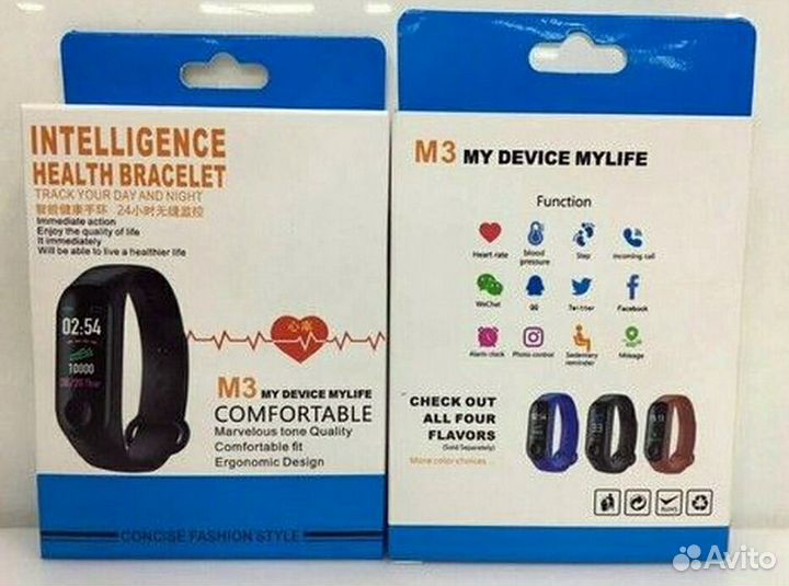 Фитнес браслет Intelligence health bracelet M3