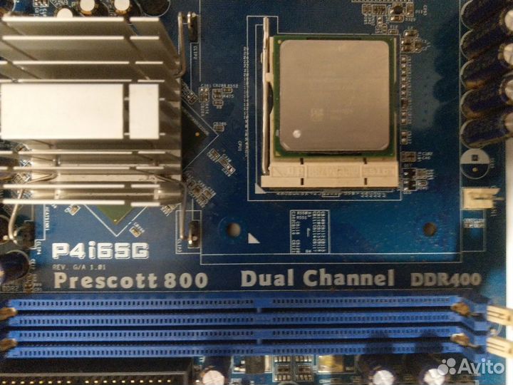 ASRock P4i65G + процессор Pentium 4 2.4Ghz