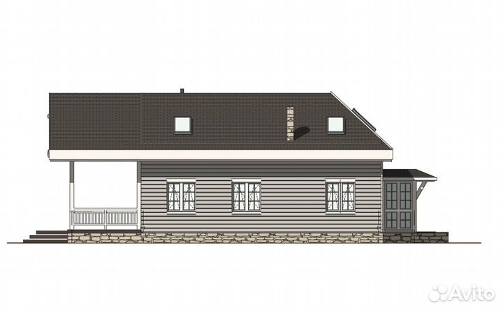 Дом из клееного бруса Прованс 110 м2 под ключ