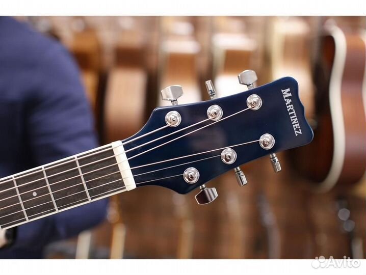 Martinez FAW - 702 / BL акустическая гитара синяя
