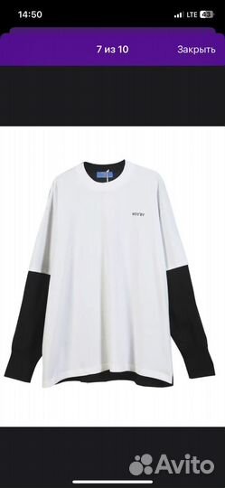 Лонгслив оверсайз