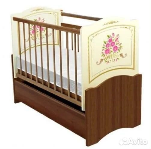 Детская кроватка трансформер с маятником