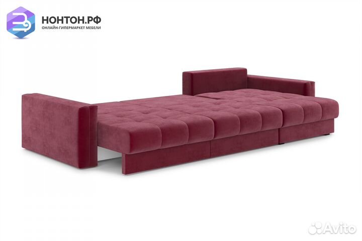 Диван угловой тик-так Монарх М2О1 бордовый