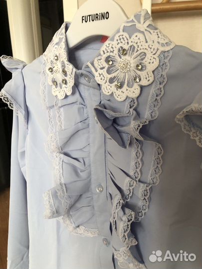 Блузка школьная 134 новая