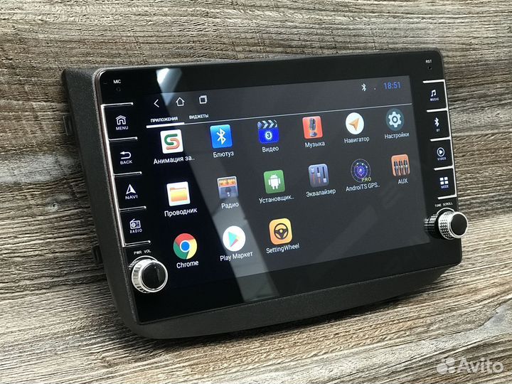 Магнитола на Mercedes-Benz Vito физические кнопки