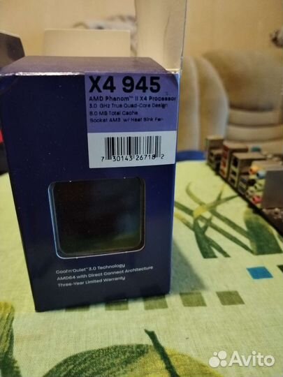 Материнская плата с процессором и памятью