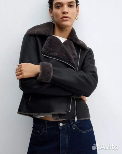 Дубленка женская mango