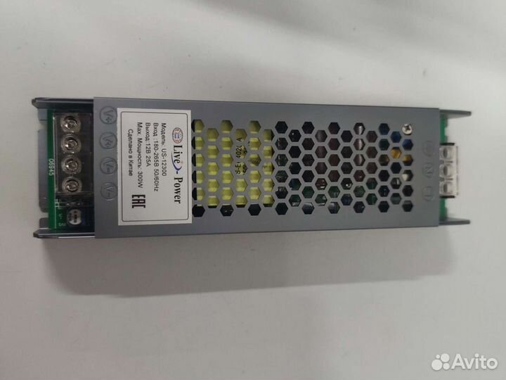 Блок питания, серия IP20-slim-12V-300W