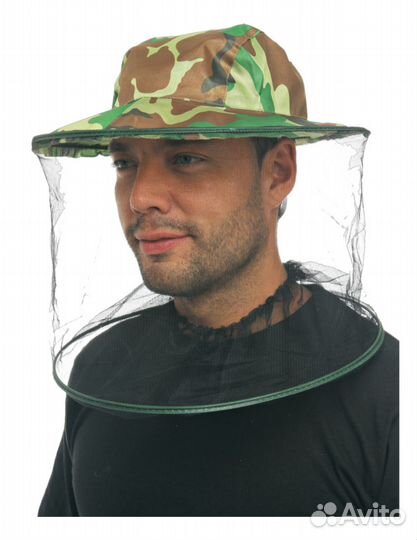 Шляпа накомарник камуфляж