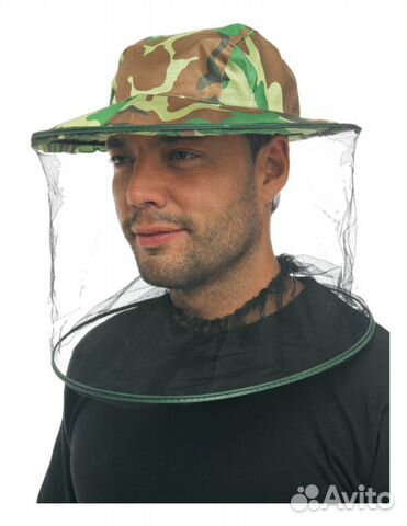 Шляпа накомарник камуфляж