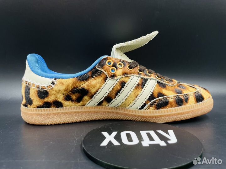 Кеды adidas samba pony x wales bonner leopard