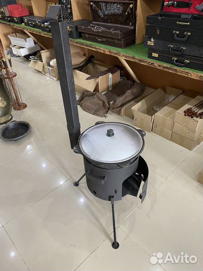 Казан узбекский чугунный с печкой