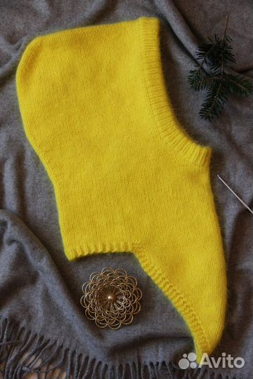 Шапка-капор из пуха норки