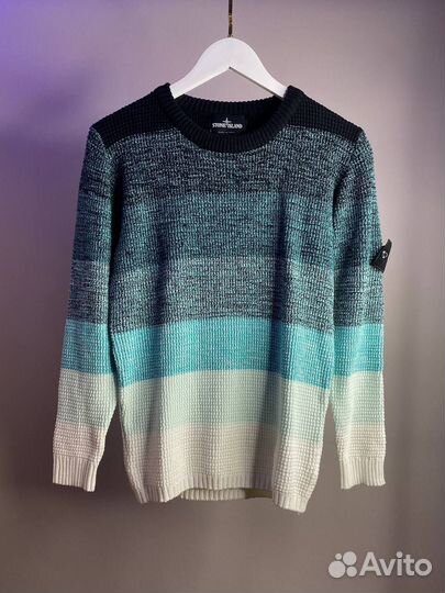 Свитер Stone Island Shadow Project бирюзовый