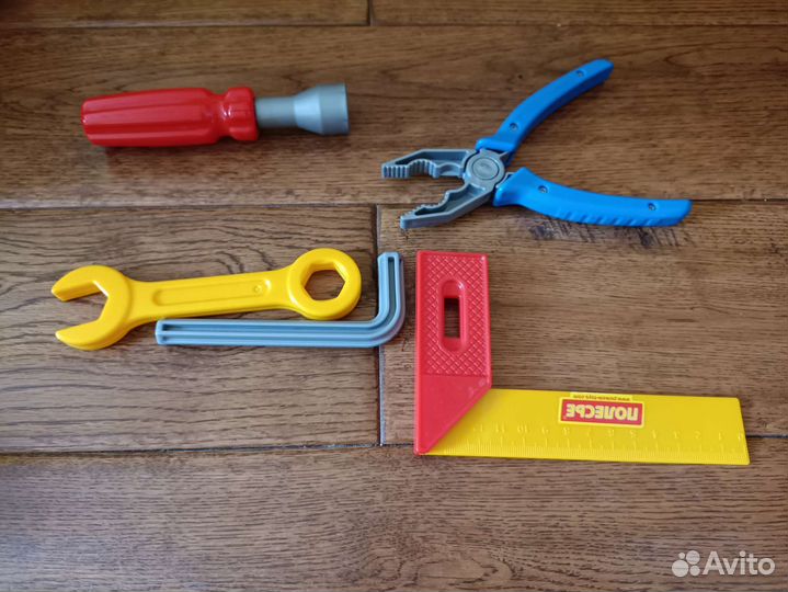 Конструктор Полесье + набор инструментов