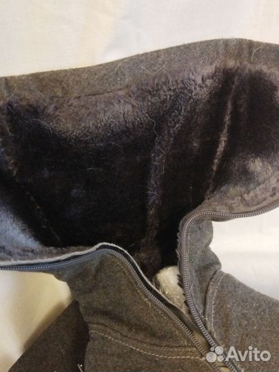 Сапоги цигейковым,искусственный мех