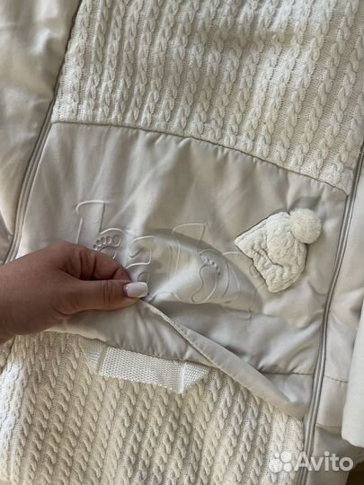 Зимний конверт в коляску на овчине