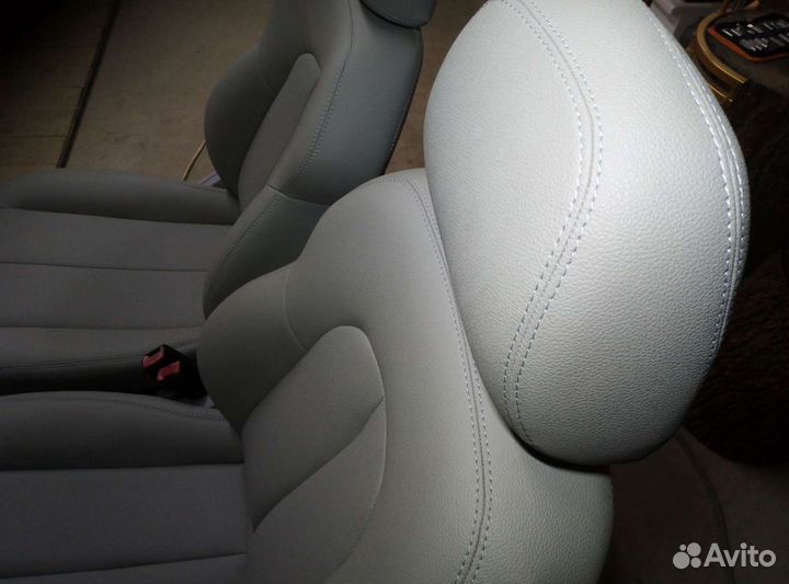 Перетяжка салонов авто и другой техники, кожа, эко