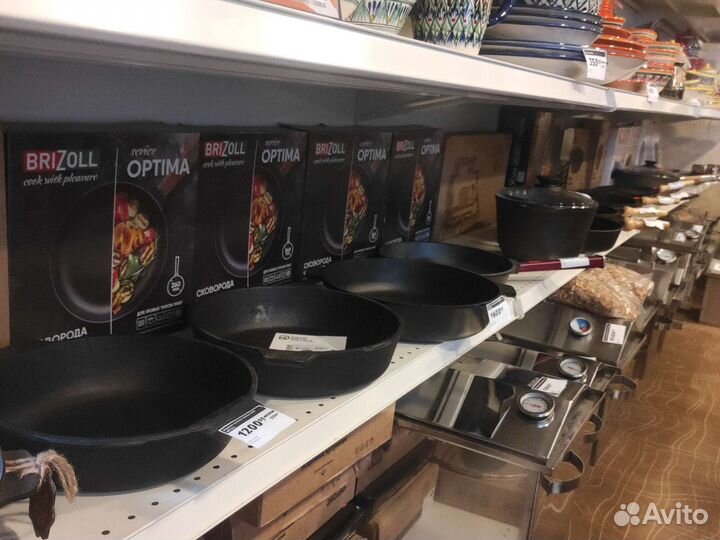 Сковорода чугунная 26*6см