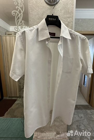 Рубашка белая для мальчика 44-46