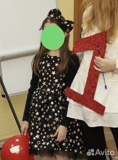 Ободок детский с бантом