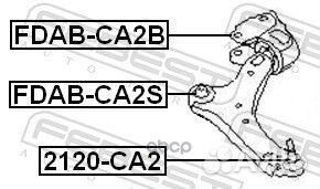 Опора шаровая переднего нижнего рычага (ford MO