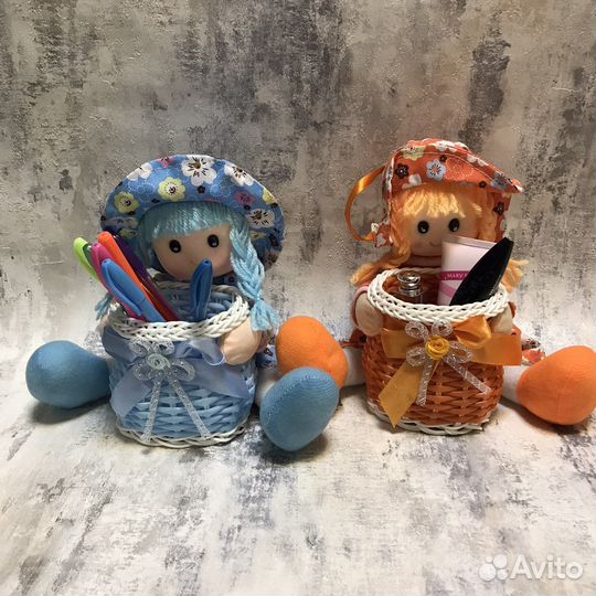 Кукла кашпо игольница