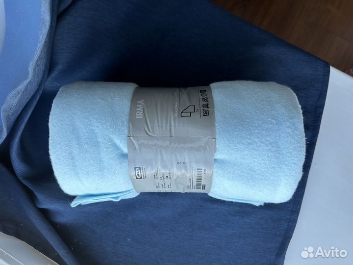 Плед IKEA голубой