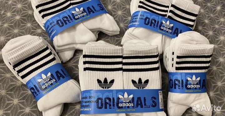 Носки adidas высокие 10 пар