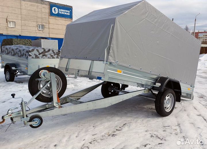 Прицеп 3.5х1.5.х1.5 на 15-дюймовых колёсах