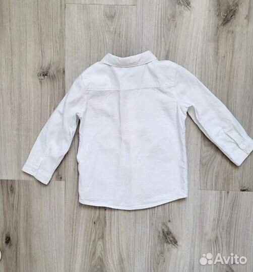 Рубашка белая на мальчика h&m 92