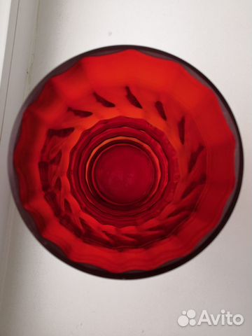 Ваза цветное стекло СССР винтаж раритет