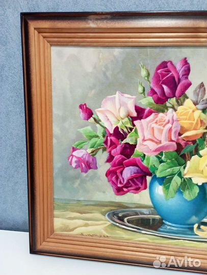 Картина маслом на холсте цветы