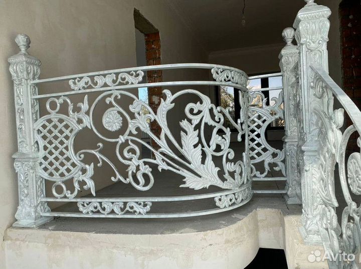 Перила худжественные из алюминия