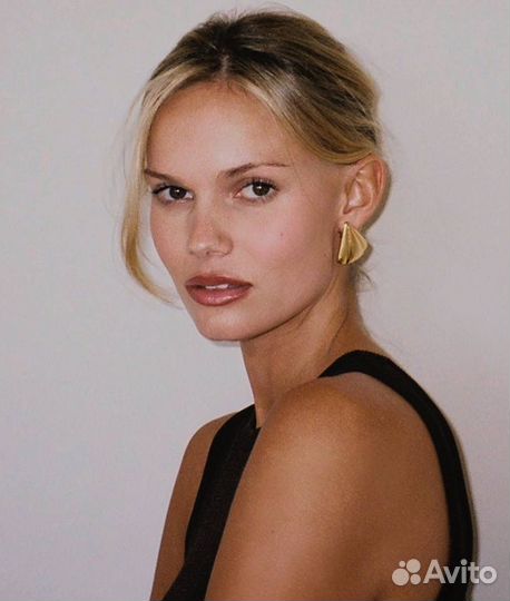 Серьги в стиле Celine винтаж YSL