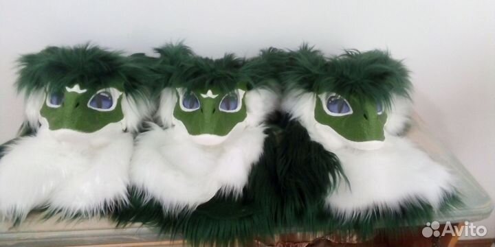 Маска раптора фурсьют цвет зелёный