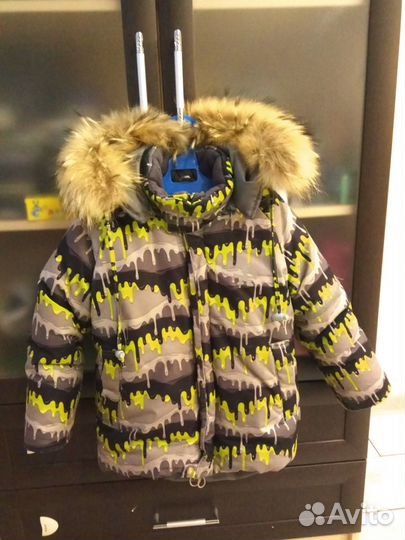 Куртка зимняя детская + штаны на лямках