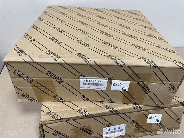 Диск тормозной передний оригинал toyota 4351260210