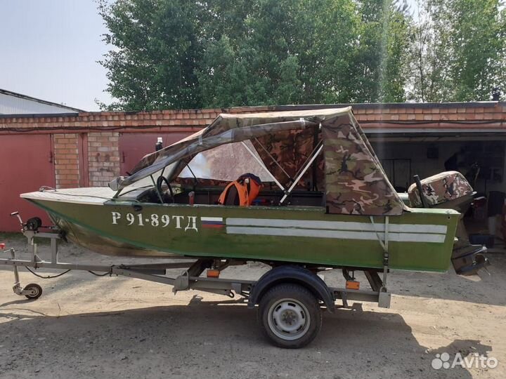 Лодка Воронеж с мотором suzuki DT-30 и прицепом