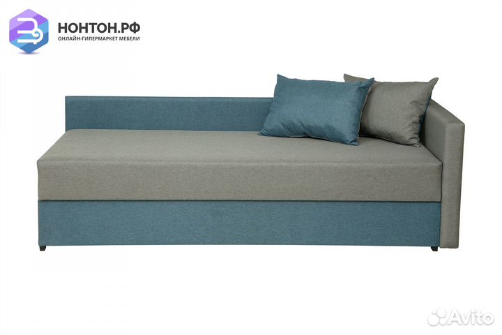 Диван Мальта серый / синий