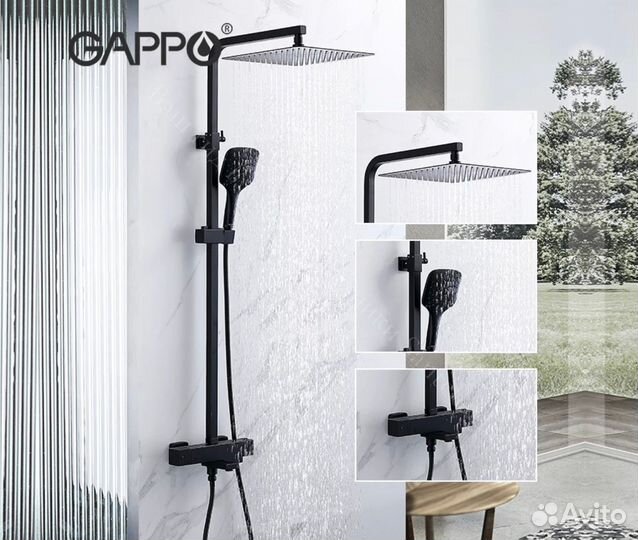 Душевая система Gappo G2417-60 с термостатом